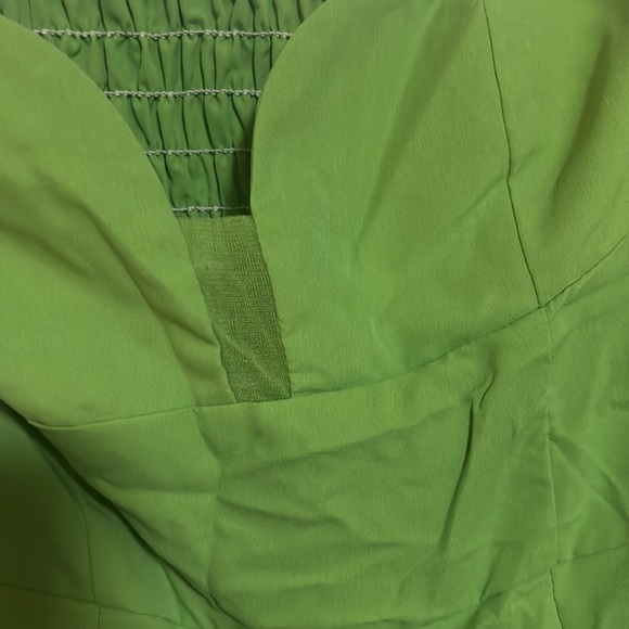 Pleated Button Front A Line Midi Dress - Picture 7 of 10